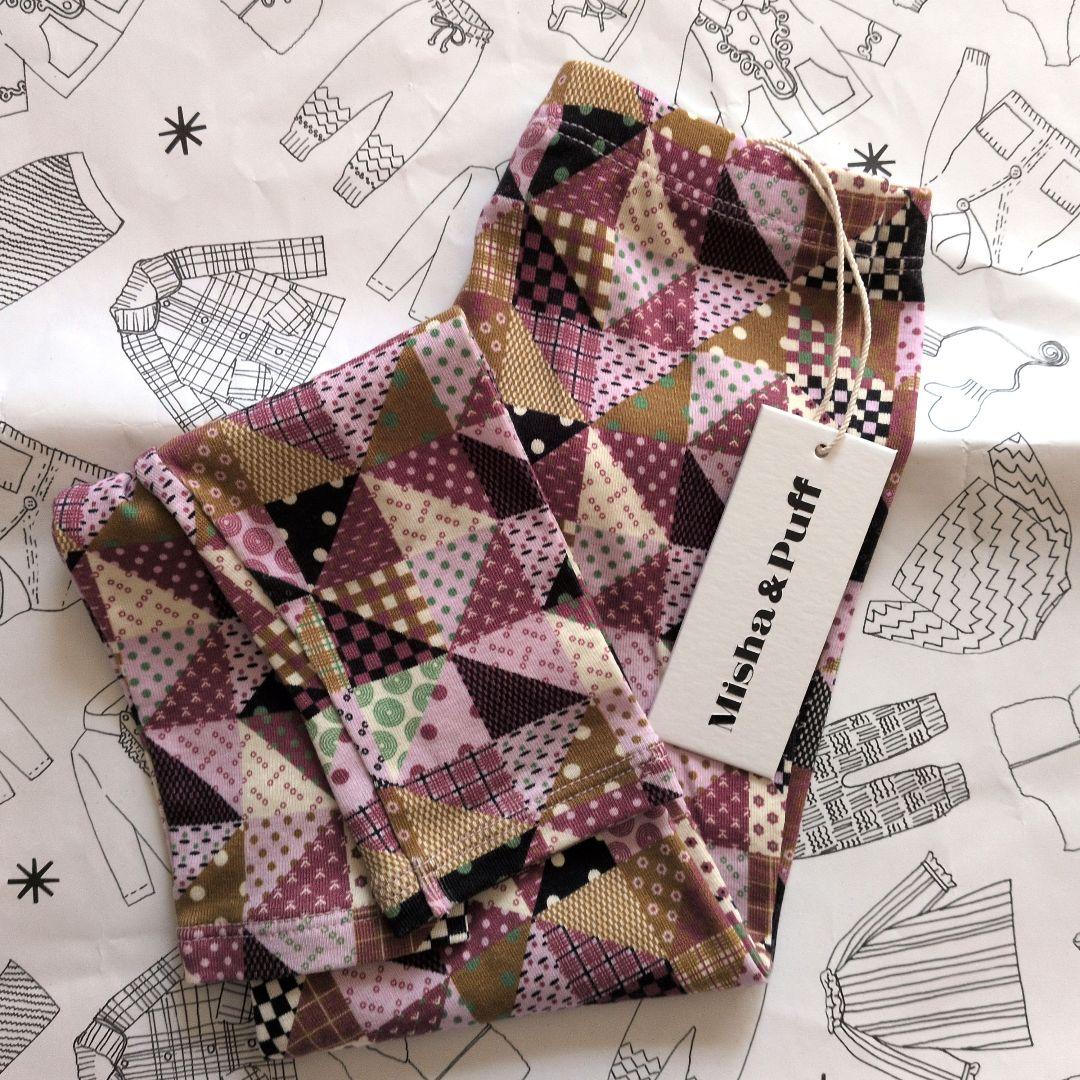 misha and puff PATCHWORK レギンス 4y