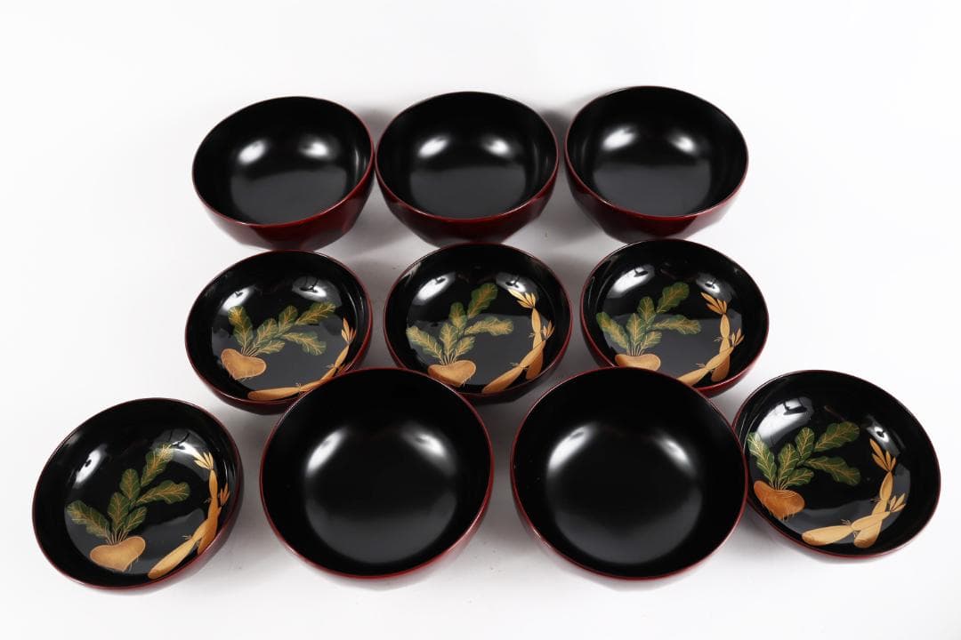 輪島塗 坂口孝太郎謹製 煮物椀 五客 蒔絵　共箱