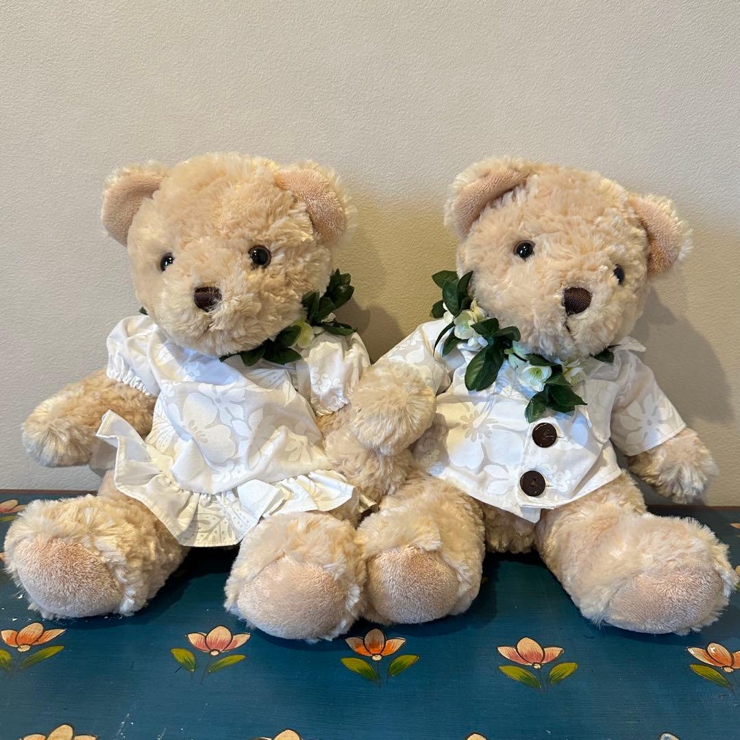 【美品】happy wedding bear ハワイアン　モアナサーフライダー