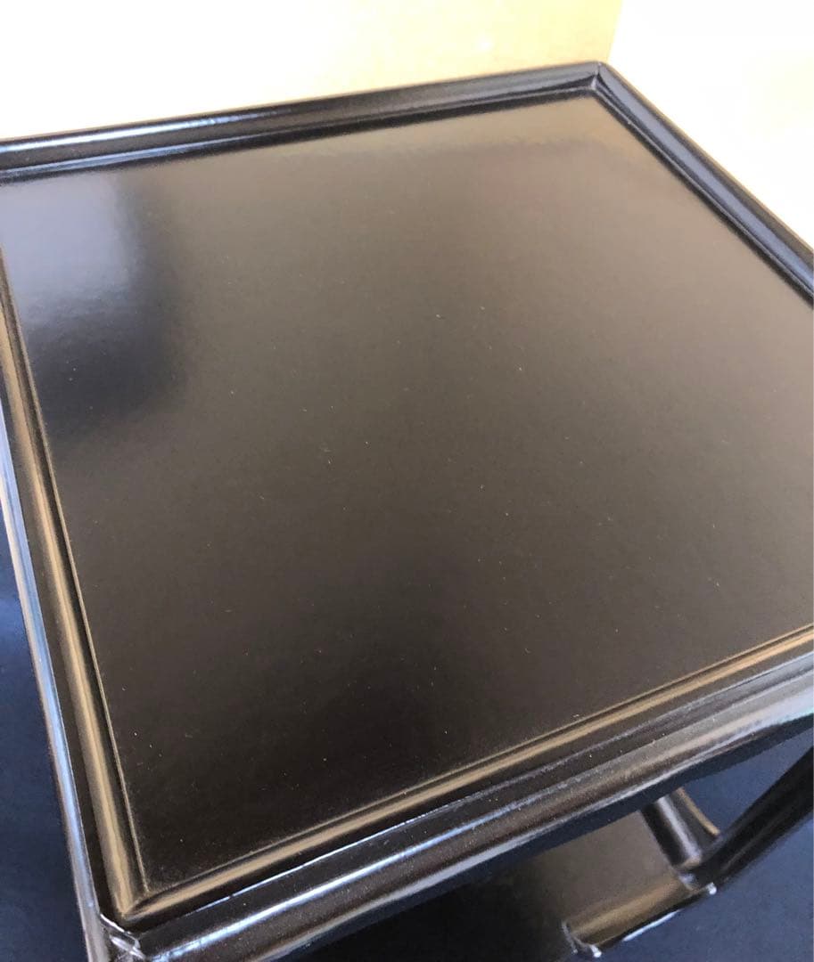 《R》茶道具 一閑塗 高麗卓 塗師 川瀬表完作 共箱　251208お4