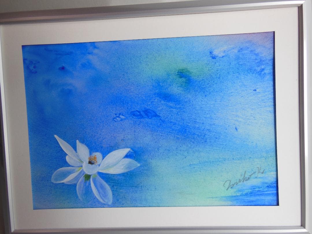 「清澄」Noriko作 ポピー 額装済み 327