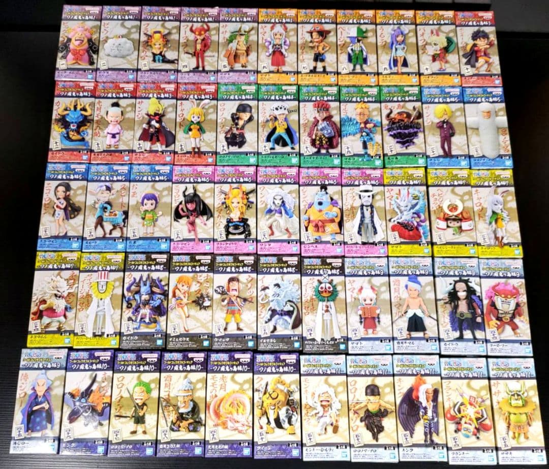 ワンピース　ワーコレ「ワノ国鬼ヶ島編1〜11」コンプリート55ヶセット