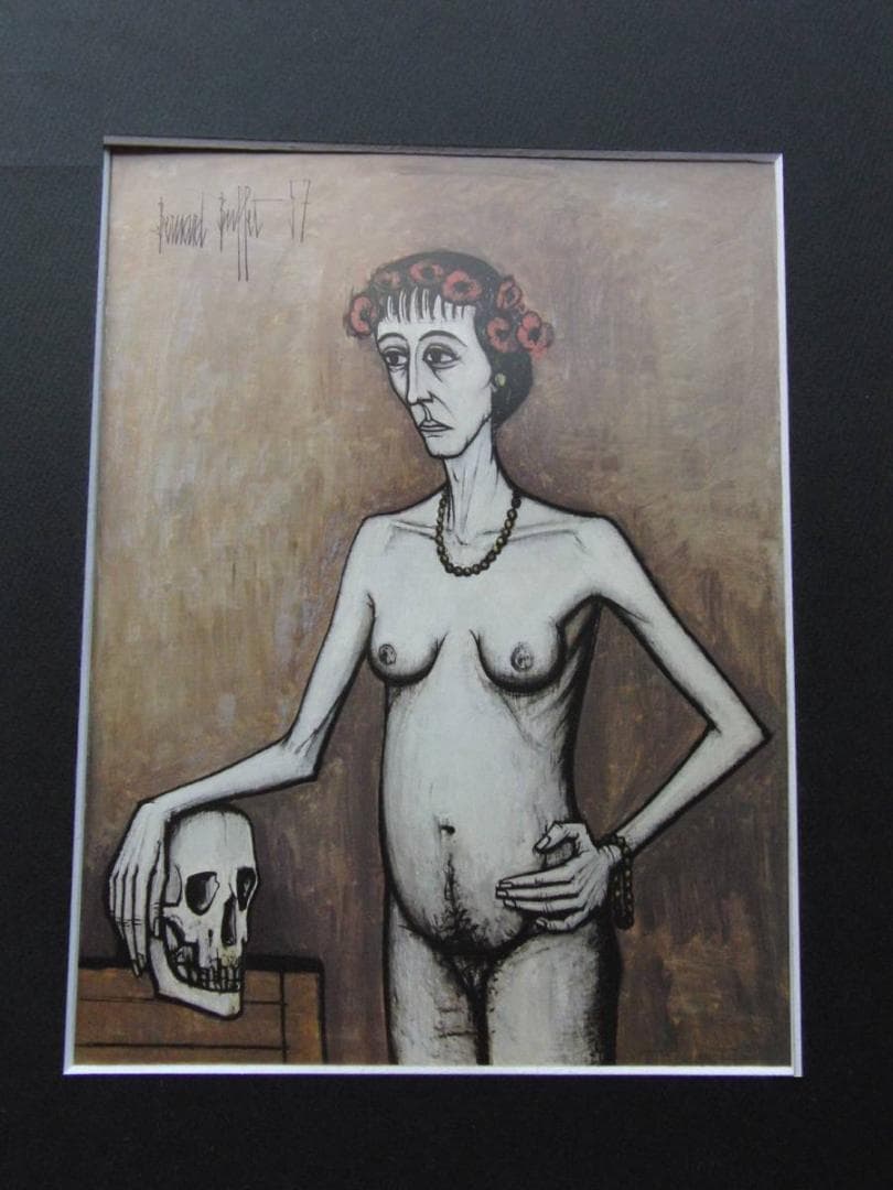 ベルナール・ビュッフェ、「Sainte Madeleine」、希少画集の額装画