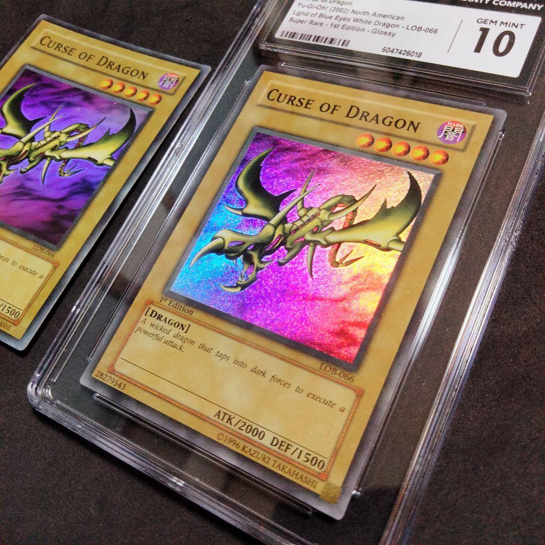 秘蔵 特濃 glossy 1st カースオブドラゴン 初期 CGC10 エラー