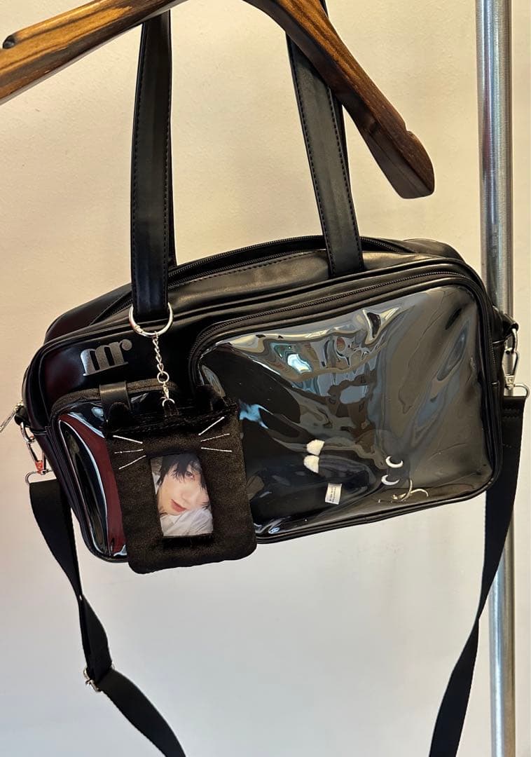 アルムア　バッグ　カバン　黒　イェソン　韓国　マウスラビット　トートバッグ