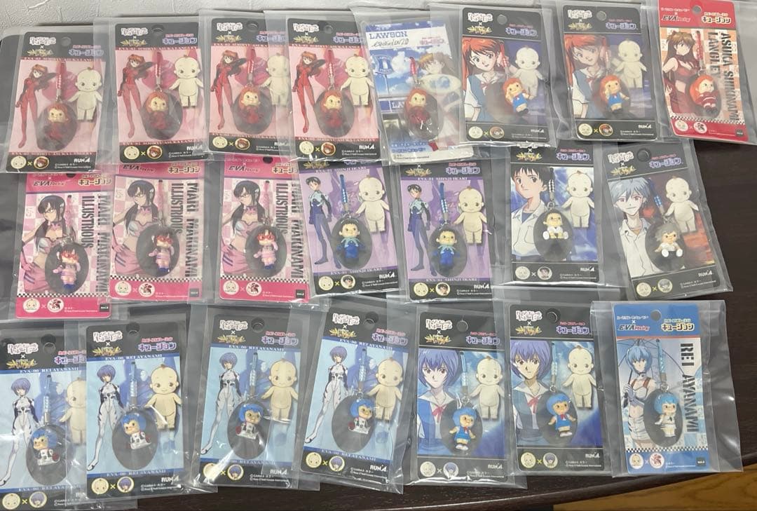 キュージョン エヴァンゲリオン　セット　綾波レイ　アスカ　マリ　シンジ　カヲル