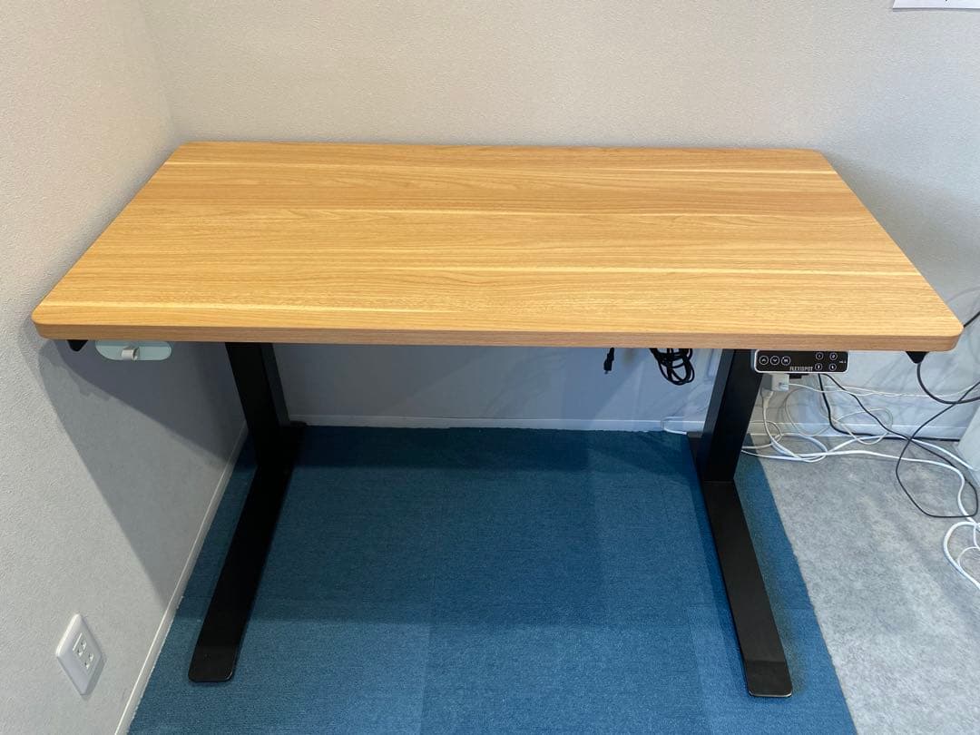 FlexiSpot E7 Pro 電動昇降デスク メープル天板付き 120cm