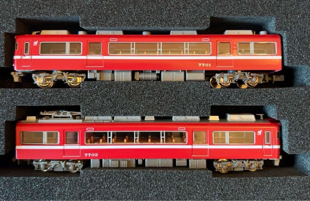 グリーンマックス 名鉄7700系白帯車 (妻面窓付き)30350・30351