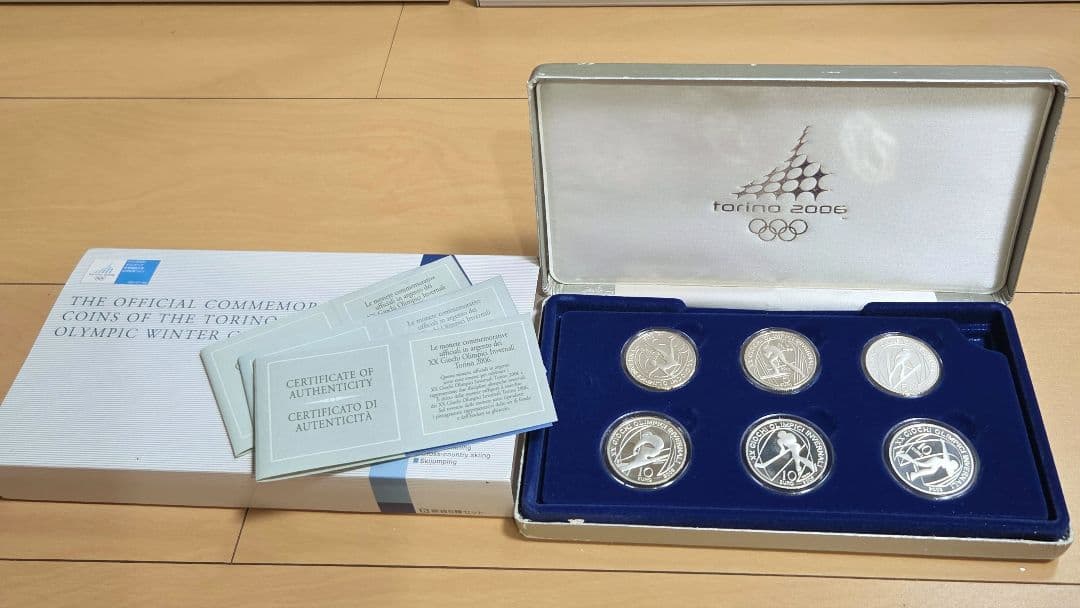 トリノ2006オリンピック記念銀貨セット