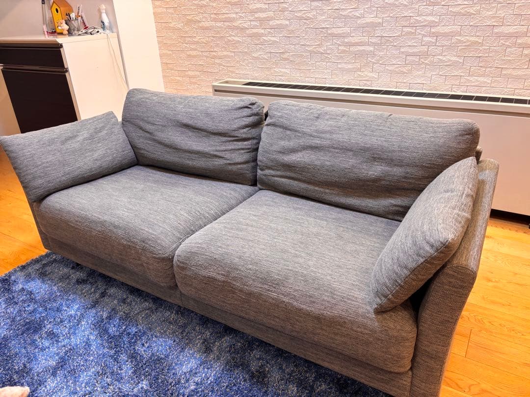 【6月末まで出品】7/12発送　ニトリ　三人掛けファブリックソファ