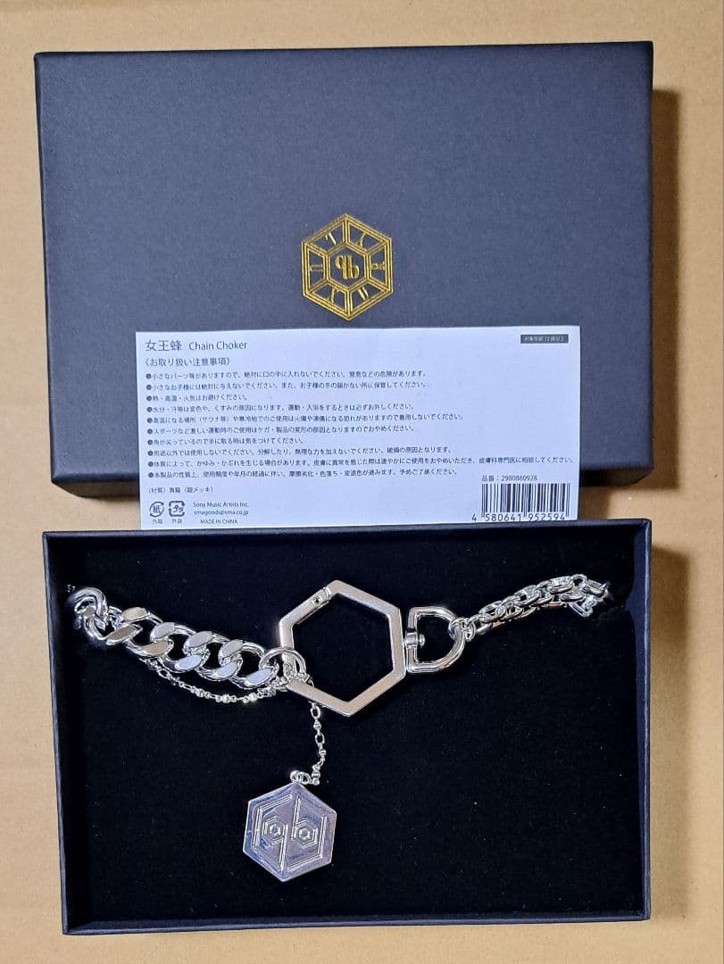 女王蜂【チェーンチョーカー(シルバー)】アヴちゃん聖誕祭2022 限定販売