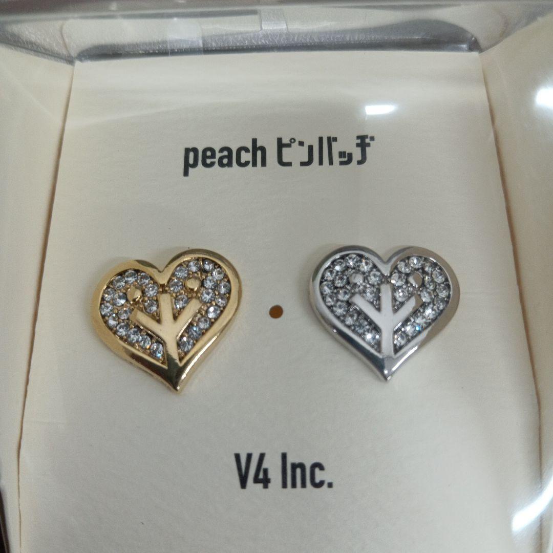 【岡村靖幸 ピンバッジセット】ピーチマーク ゴールド＆シルバー ピンバッジ
