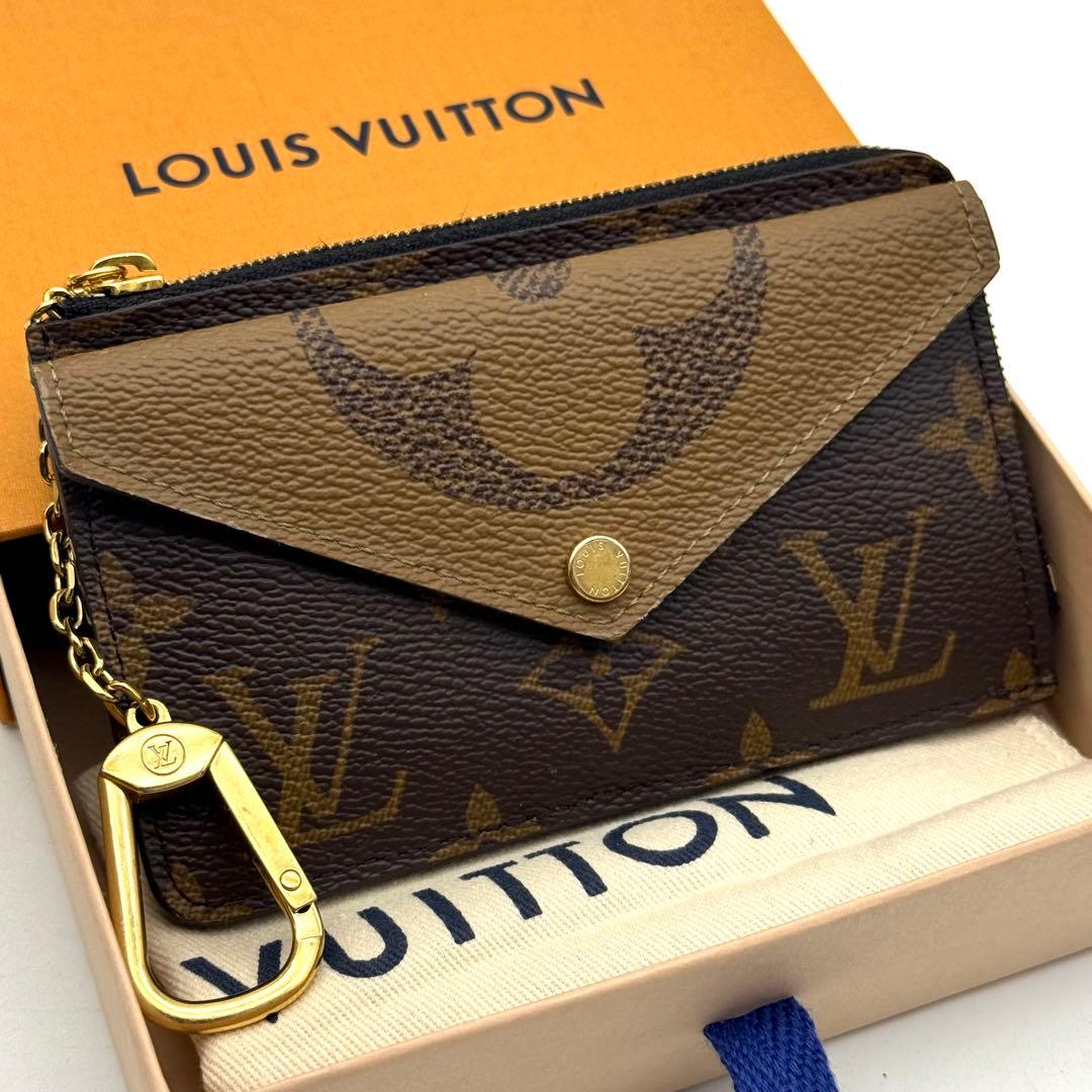 【新品近い】ルイヴィトン モノグラム リバース ポルトカルト ヴェルソ