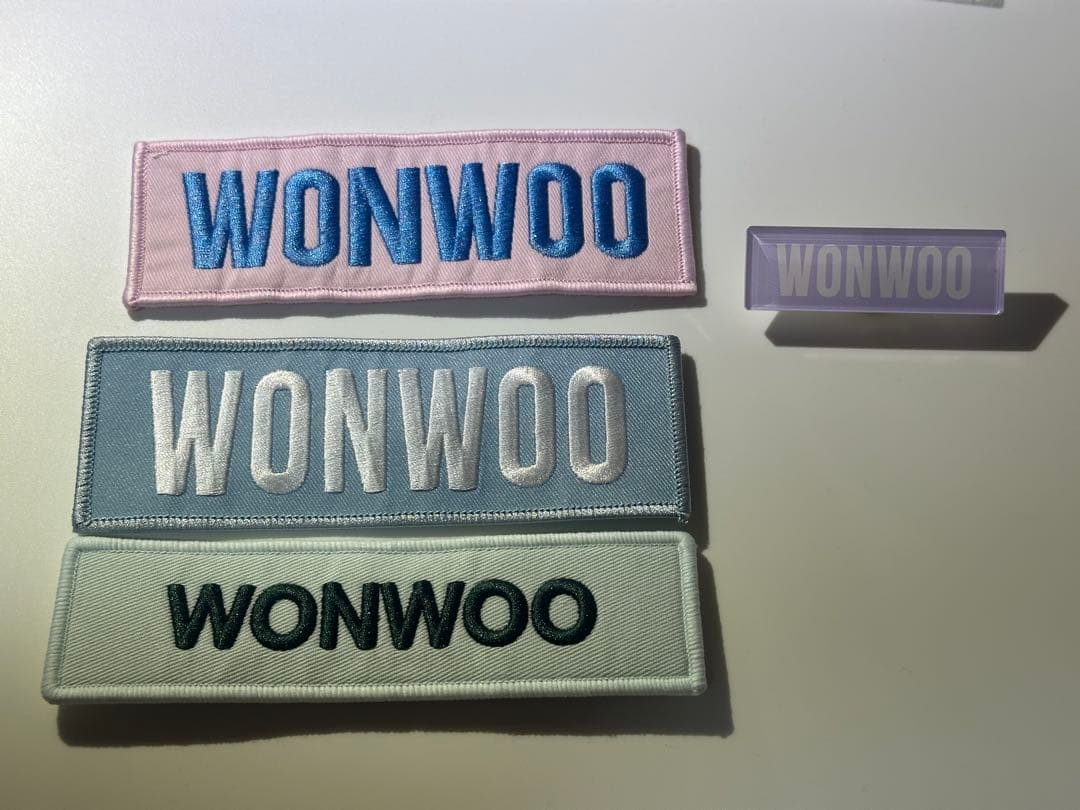 WONWOO ワッペン 4個セット ウォヌ