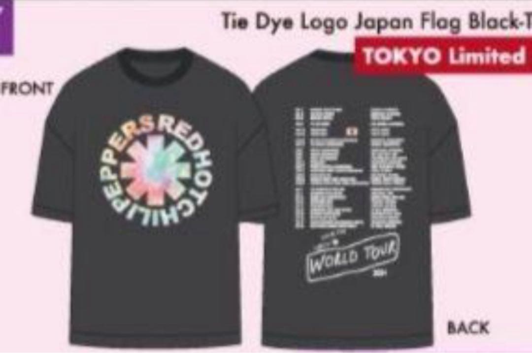 レッド ホット チリ ペッパーズ 2024東京ドーム 日本限定ツアーT Lサイズ
