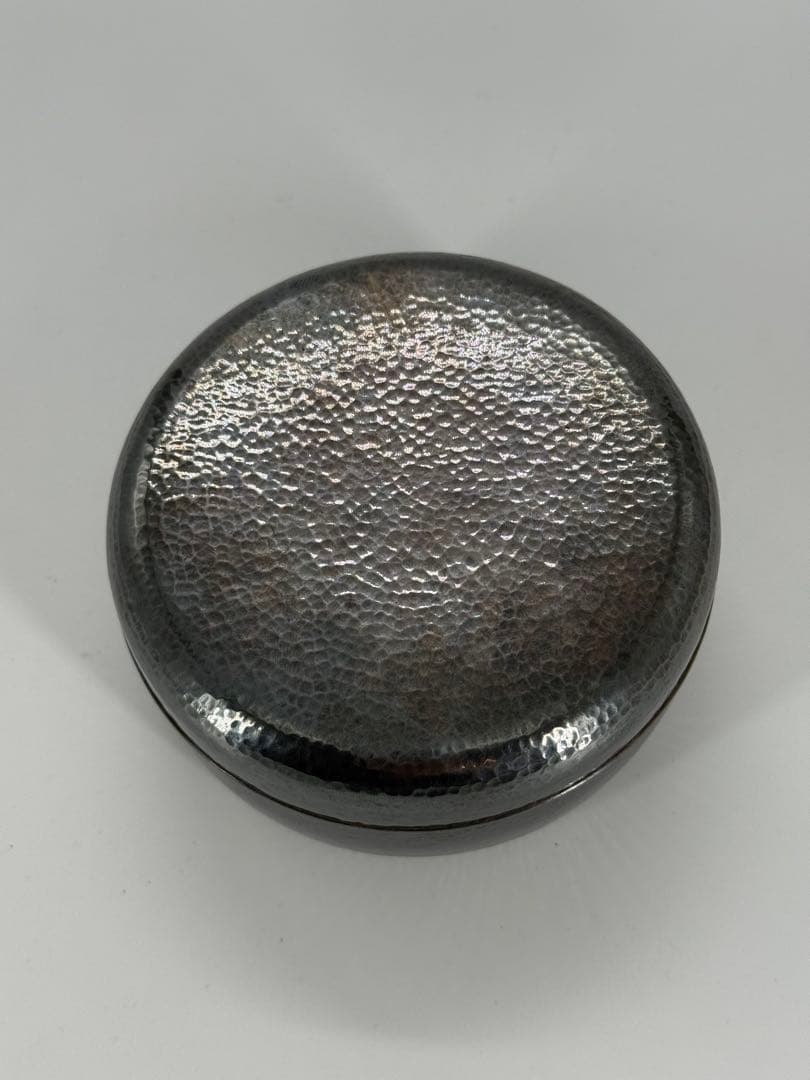 純銀槌目 香合（101g）