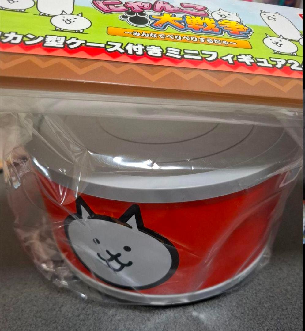 一番くじ　にゃんこ大戦争　D賞　ネコカン型ケース付きミニフィギュア24体セット