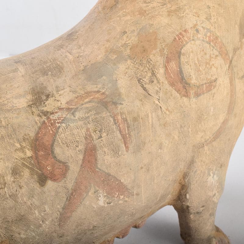 cafe-abakan　中国　加彩　豚俑　陶俑　置物　N　8950AE