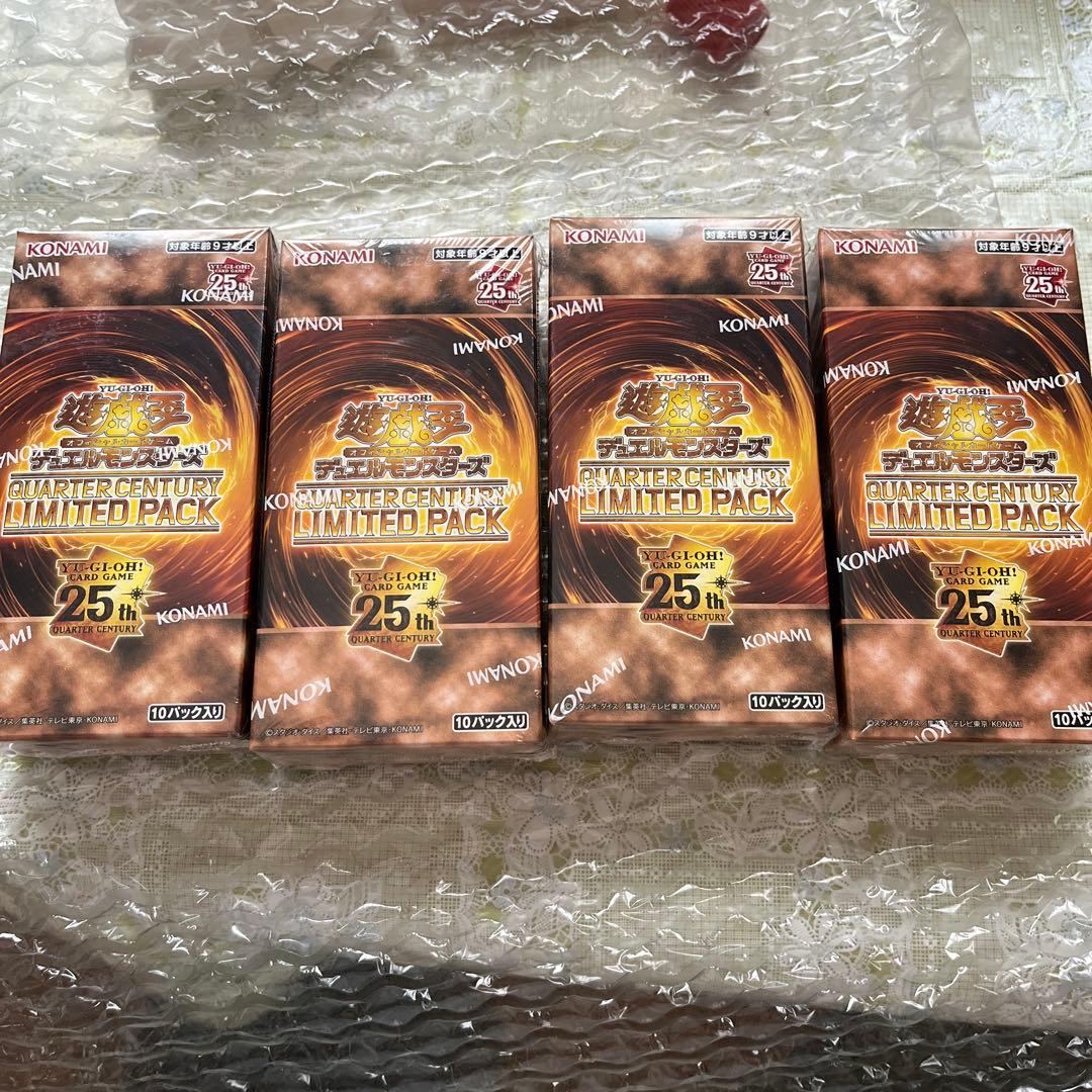 遊戯王 QUARTER CENTURY LIMITED PACK 4BOX