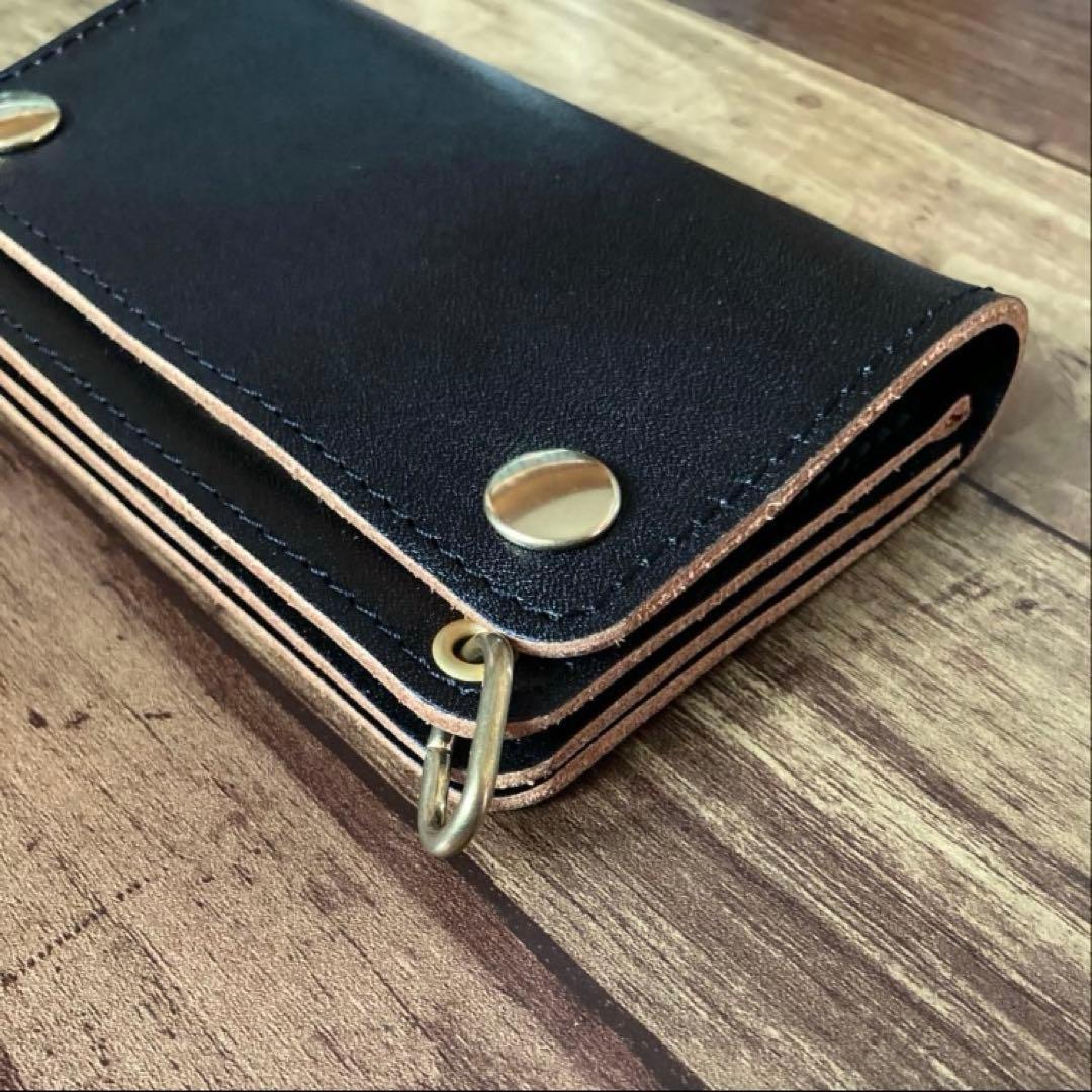 【ケン】トラッカーウォレット150（ミドル）3層【お札を折らずに収納】