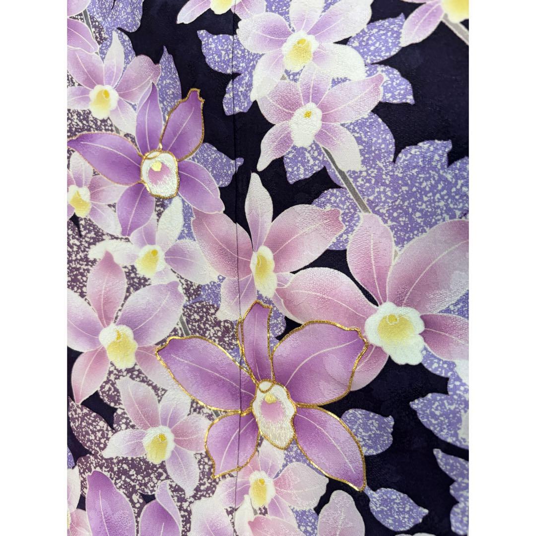 【正絹本振袖 7点セット】人気オトナカラー 身丈163 中古品