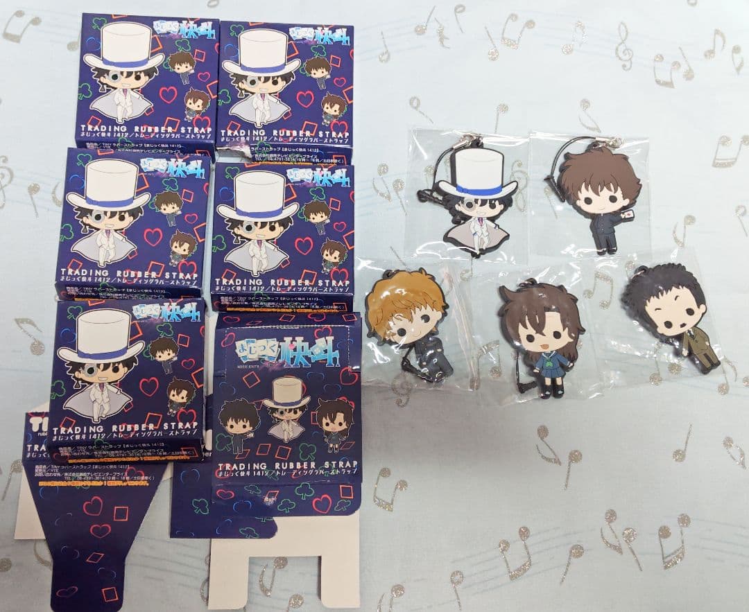 まじっく快斗 怪盗キッド 中森青子 黒羽快斗 ラバーストラップ セット