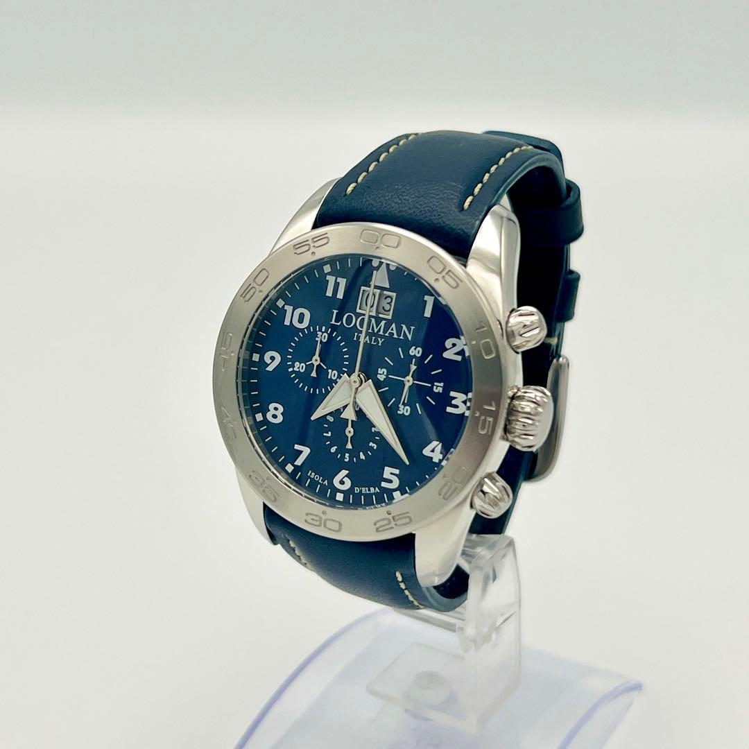 ロックマン LOCMAN ISOLA D'ELBA 腕時計 ネイビー　チタニウム