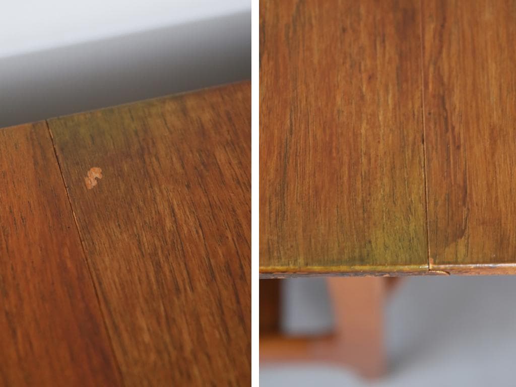 英国アンティーク木製ゲートレッグテーブル/ダイニング机バタフライ(91-73)