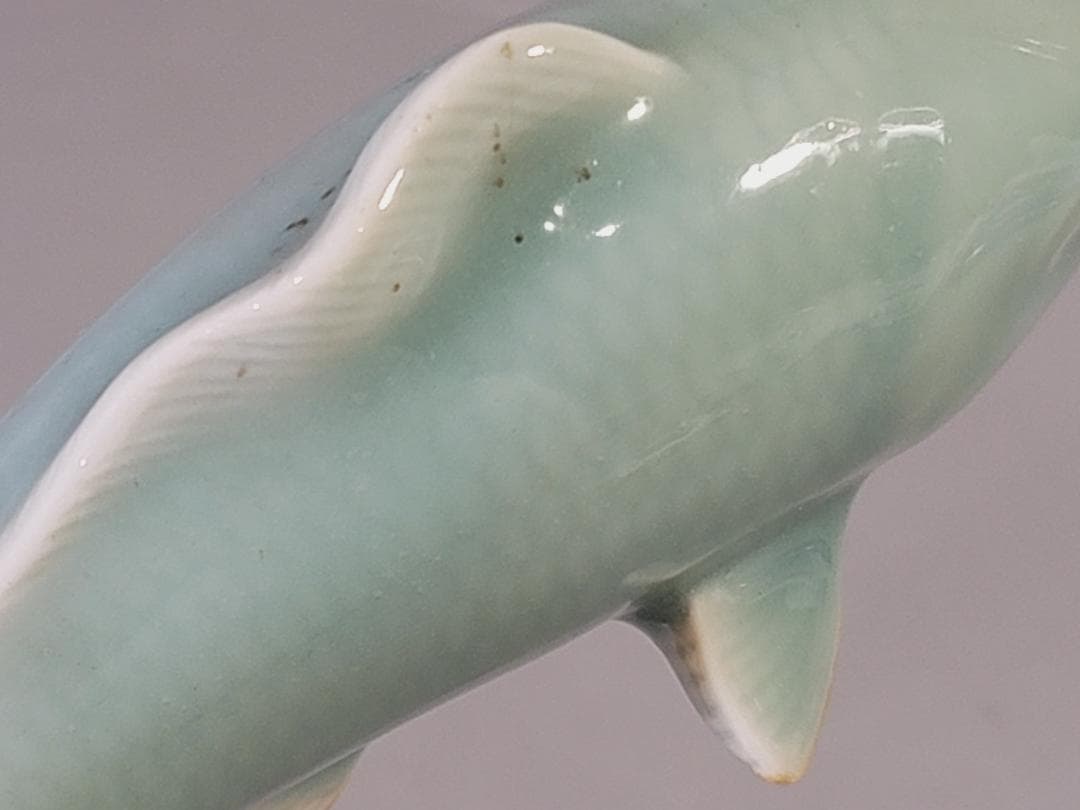 青磁 双魚置物 DT735