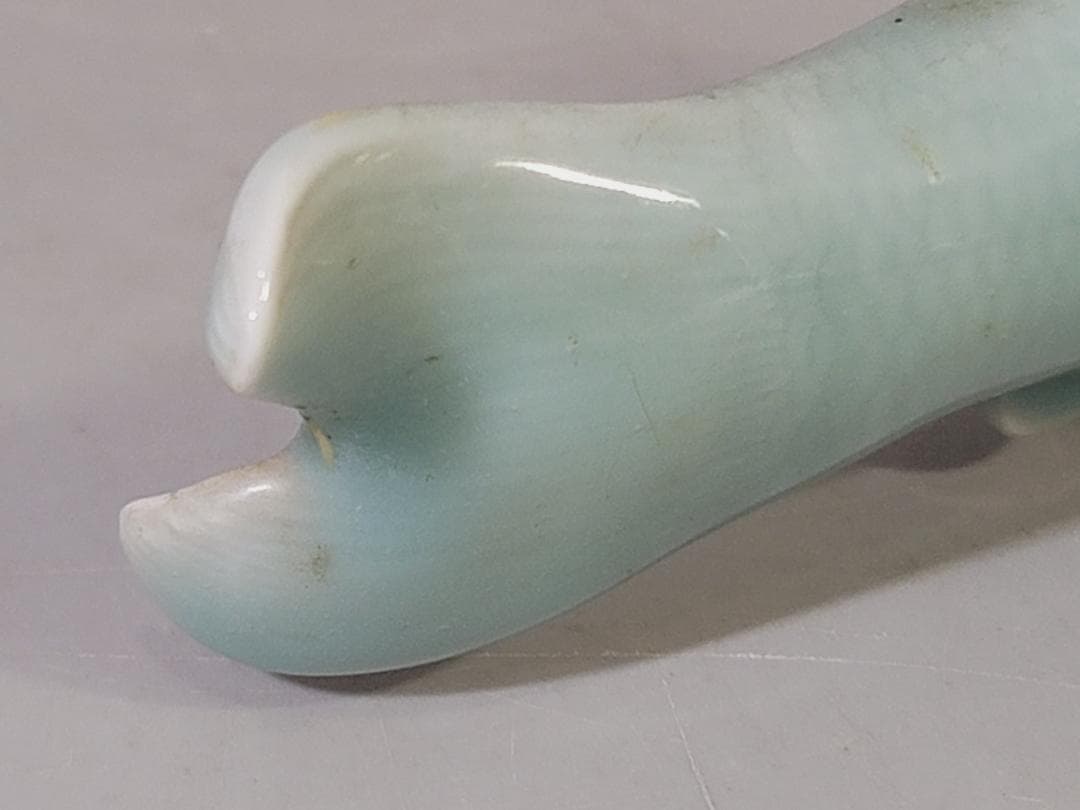 青磁 双魚置物 DT735