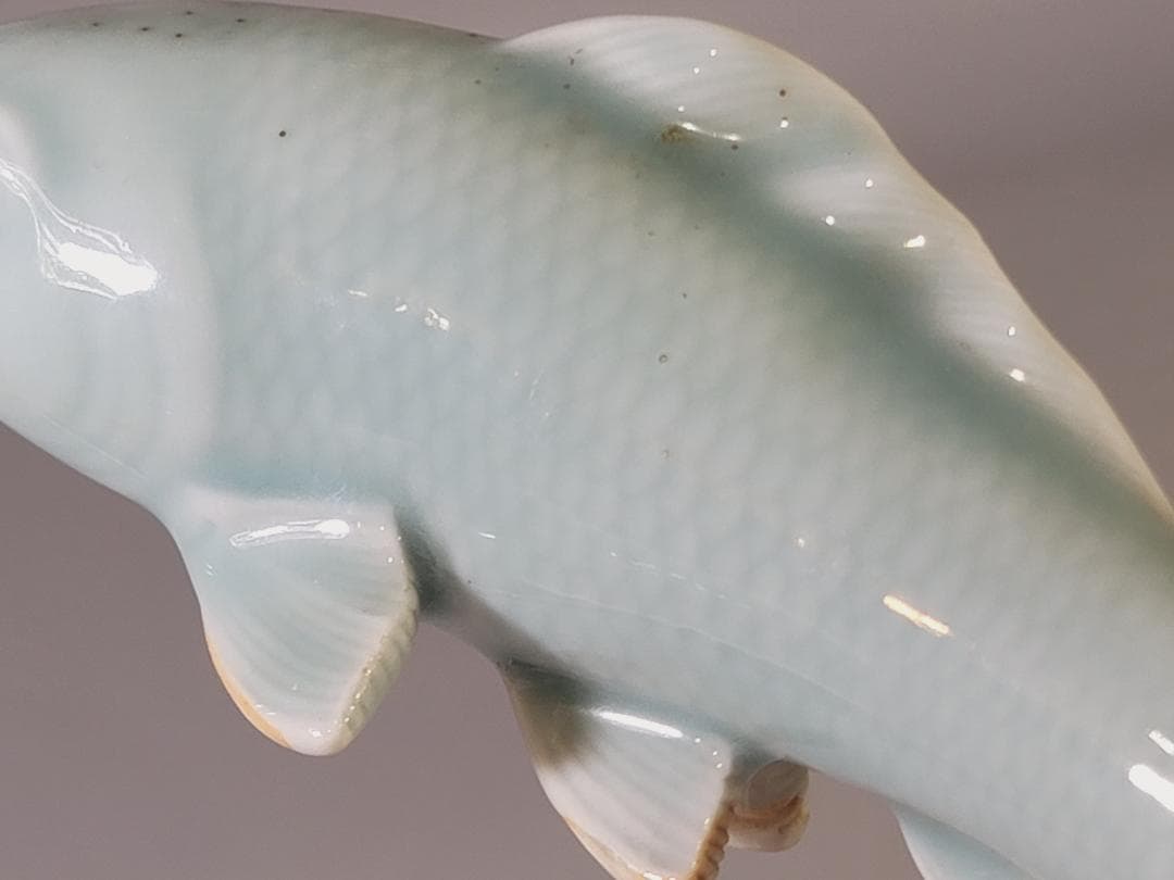 青磁 双魚置物 DT735