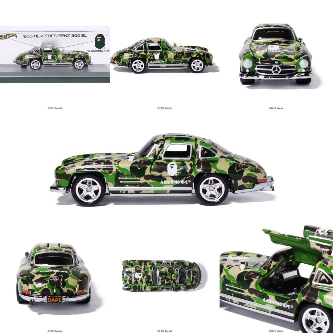 ミニカー BAPE X HOT WHEELS 55 MERCEDES-BENZ 300SL