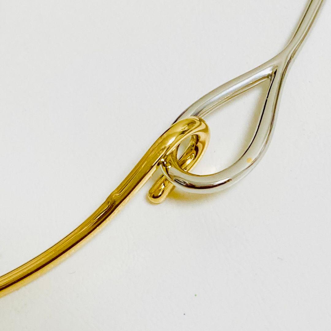 パイプデザインのアンクレット 925 k18??