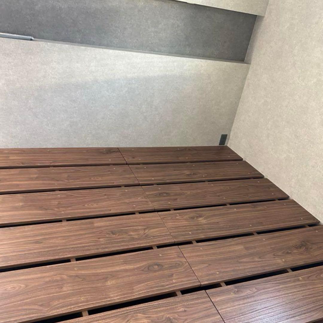 ほぼ未使用　LOWYA ローヤ　シングル　ベッドフレーム　ウォルナット