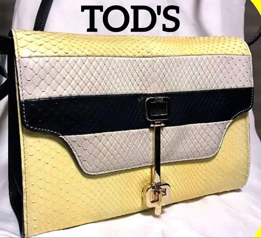 ♡TOD's ♡蛇革ショルダーバッグ　定価40万