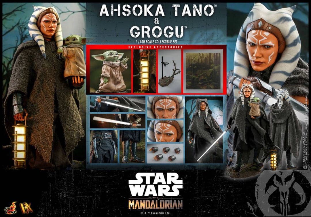 ホットトイズ　アソーカ(マンダロリアン版)ボーナスアクセサリー版　中古美品