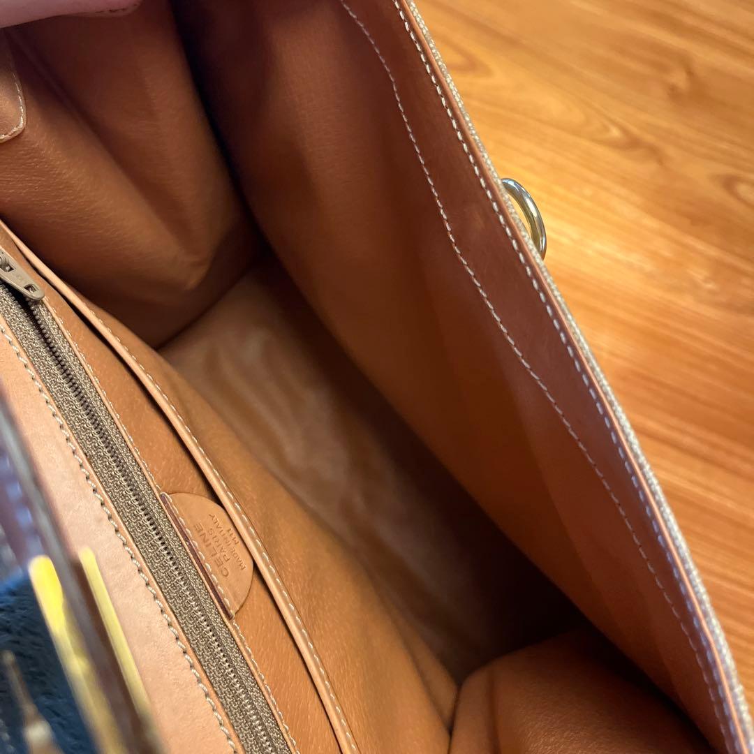 セリーヌ CELINE マカダム柄 ハンドバッグ