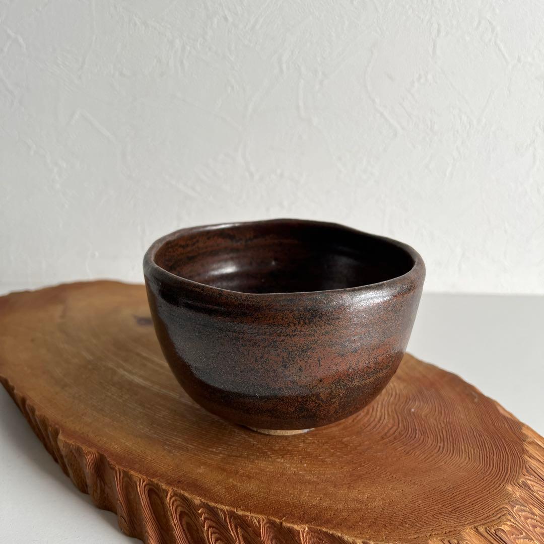 k037 茶道具 抹茶碗 3個セット 侘び寂びを感じさせる素朴な逸品 緑・茶・黒