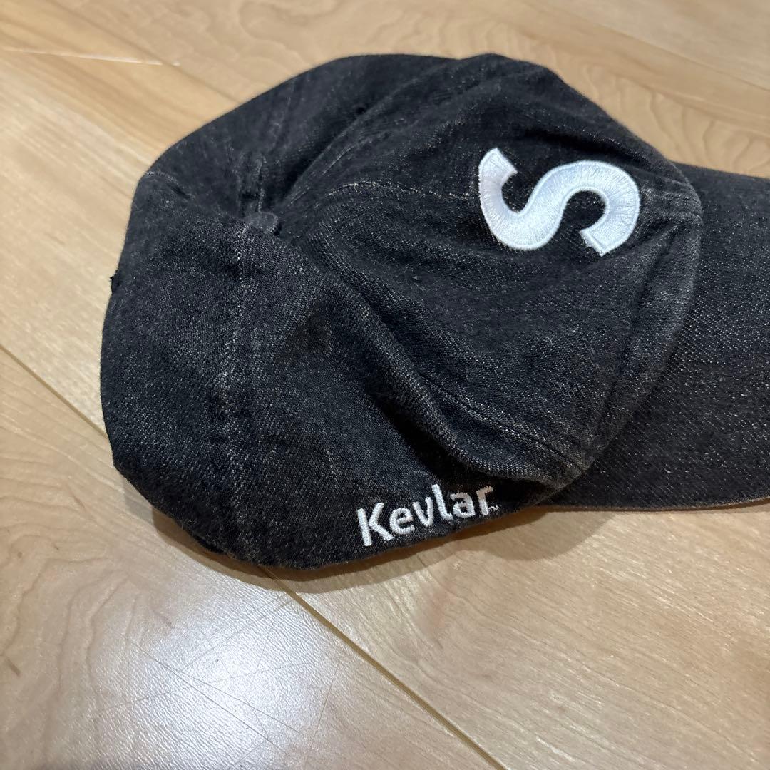 SUPREME ケブラー 黒キャップ Sロゴ