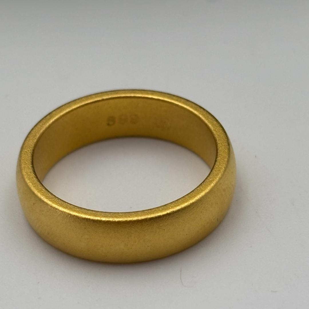 遺品整理 999 刻印ありゴールドリング 約12号 箱付き