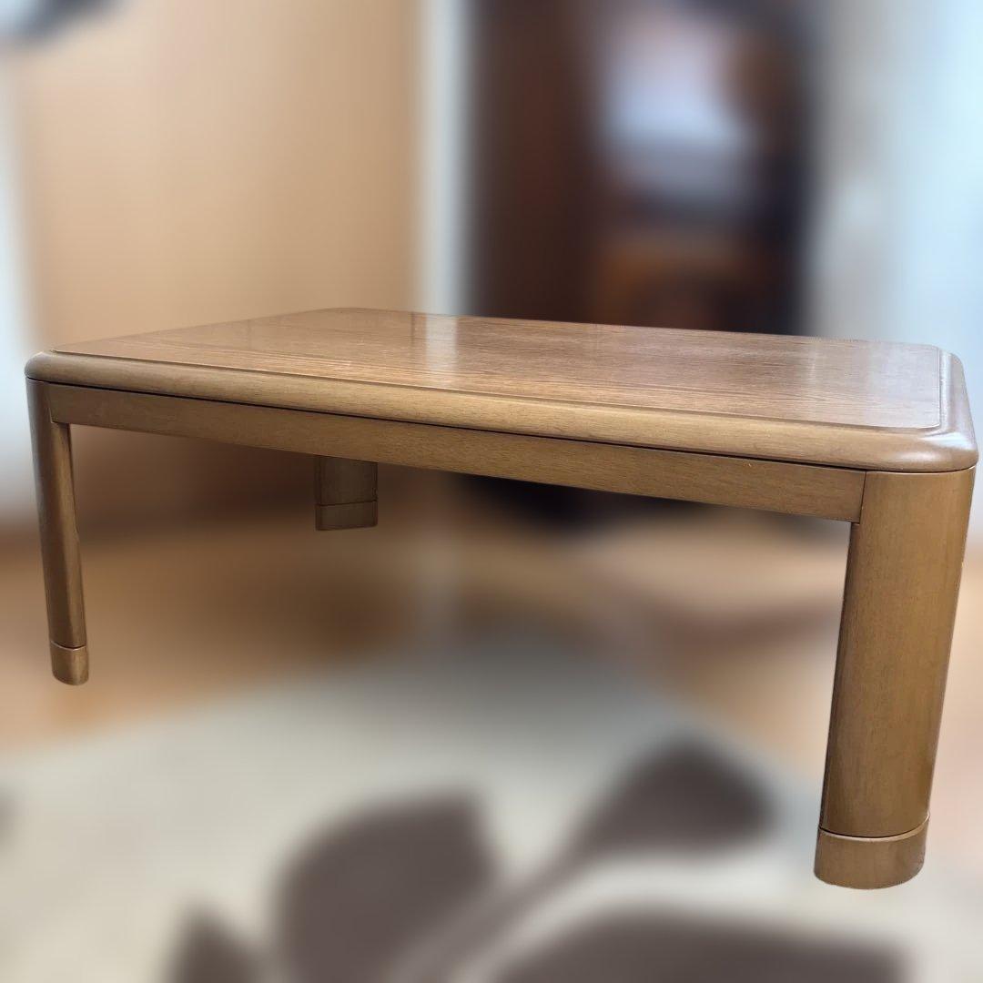 コイズミナチュラルウッド 家具調長方形こたつ未使用に近いコード収納付き即日発送！