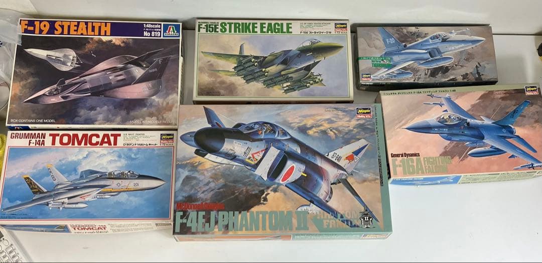 Hasegawaプラモデル　戦闘機5個セット ITALERI プラモデル