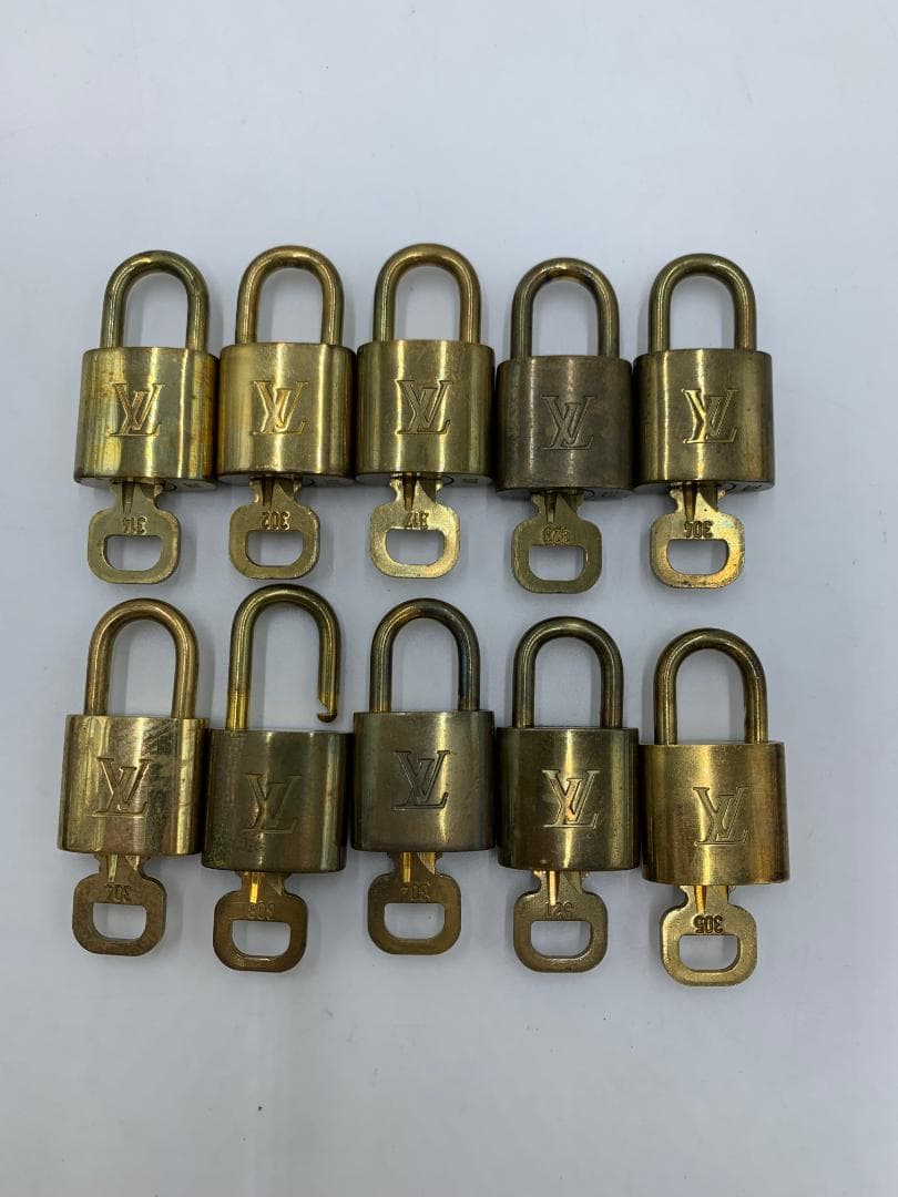 ルイヴィトン パドロック 鍵 南京錠 10個セット