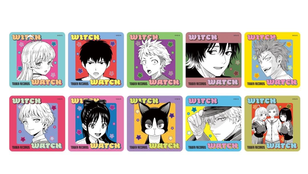 ウィッチウォッチタワーレコードアクリルバッジコレクション新品未開封BOX