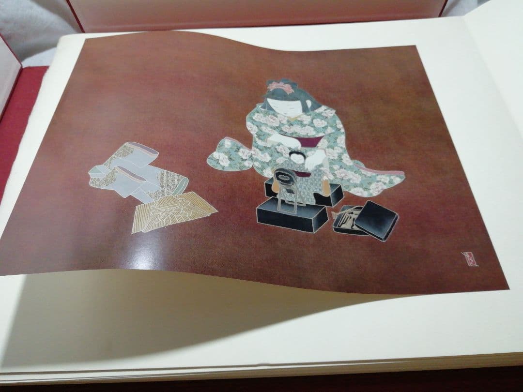 ♪由水十久　うなゐ　50画　限定八百部　昭和53年 加賀友禅