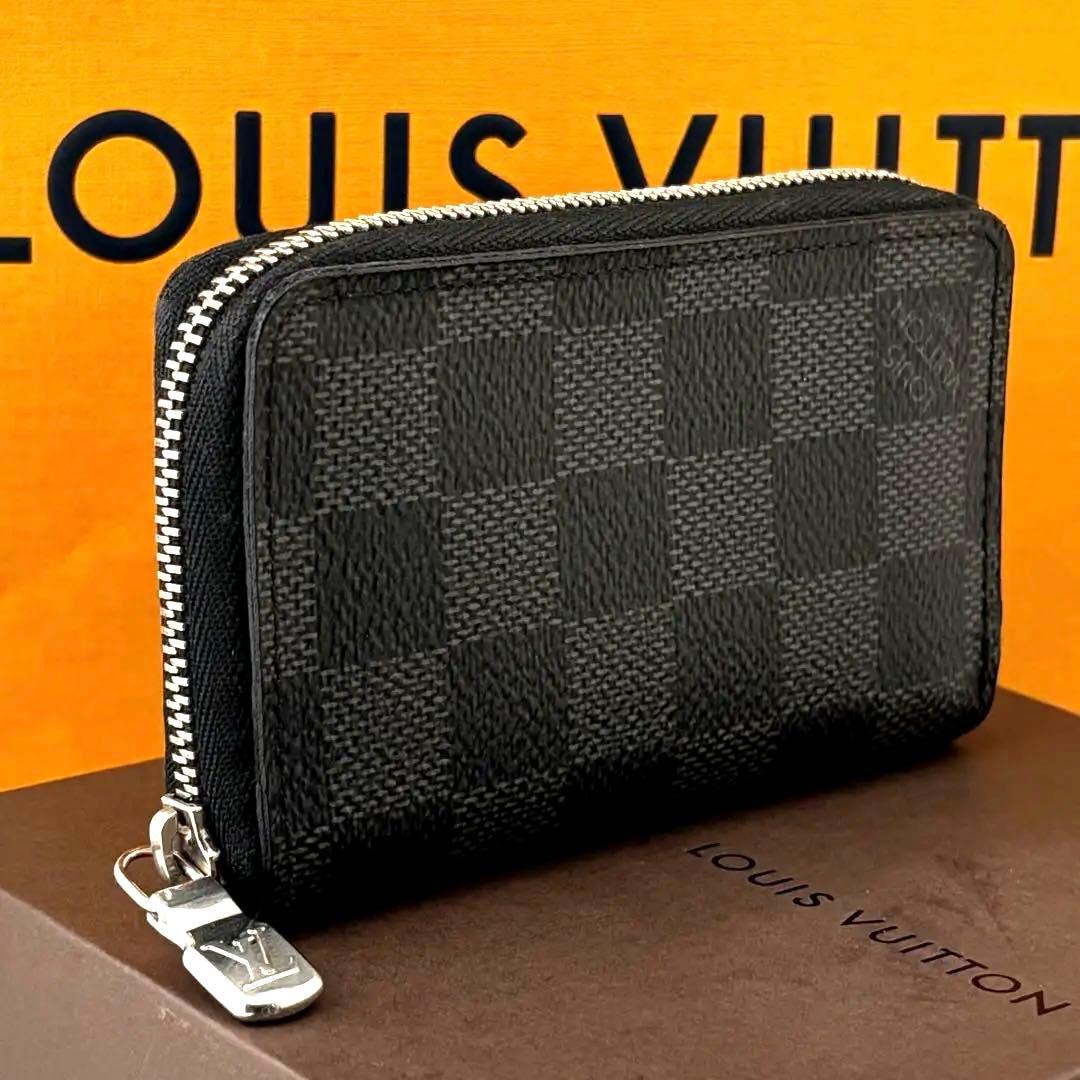 【美品】ルイヴィトン ダミエグラフィット ジッピーパース ケース