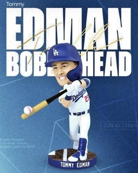 ドジャース トミー・エドマン 球場来場者限定配布ボブルヘッド 2025