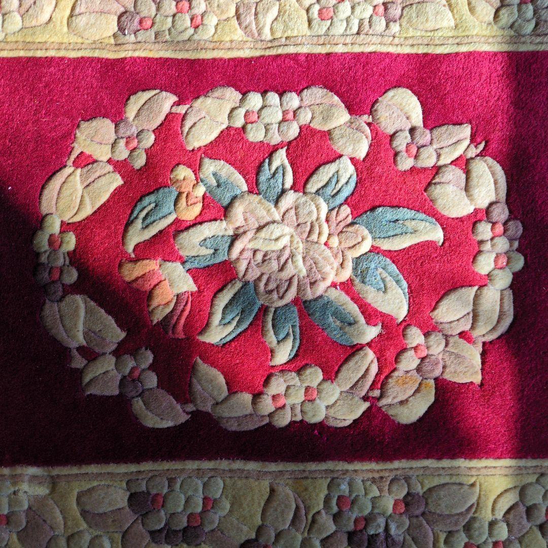 ★1/31まで 期間限定 値下げ！早いもの勝ち★緞通 段通 肉厚約2cm 絨毯