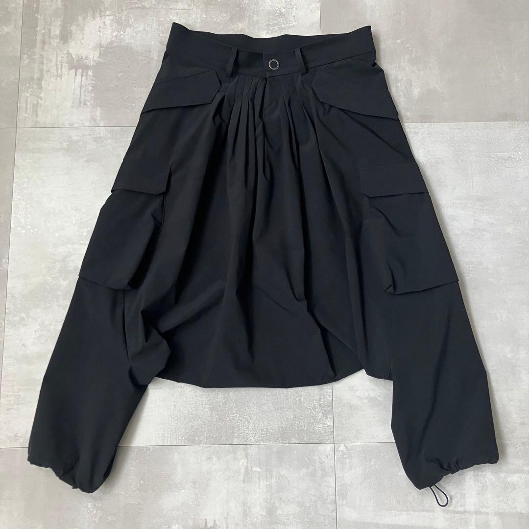 FUMITO GANRYU サルエル ナイロン カーゴパンツ size:2