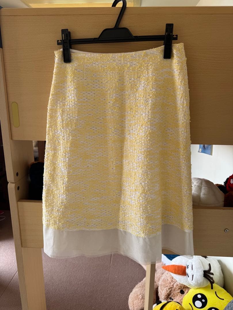 ひ*ん様 イエロー テクスチャー タイトスカート